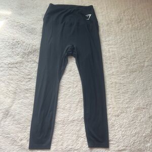 Gymshark Black Seamless High Waisted Cropped Workout Leggings Women’s Size XS